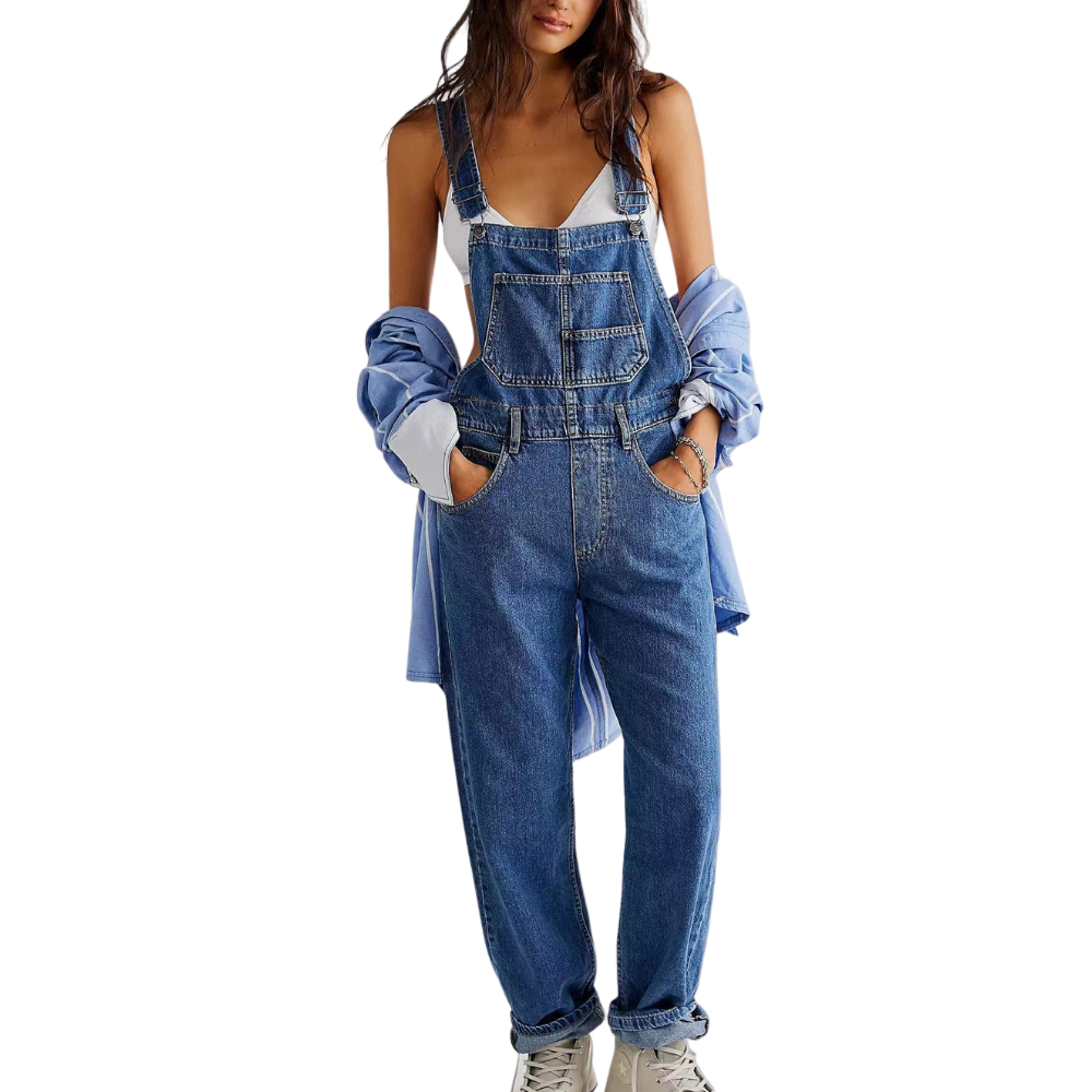 STYLAAR-Dames denim overall herfst