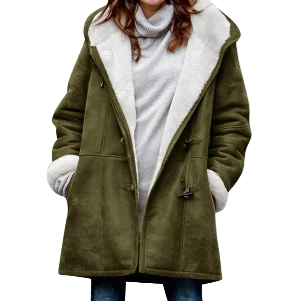 STYLAAR-Damesjas met capuchon voor de winter