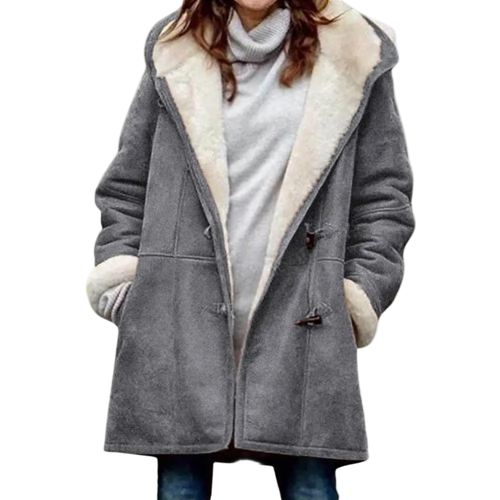 STYLAAR-Damesjas met capuchon voor de winter