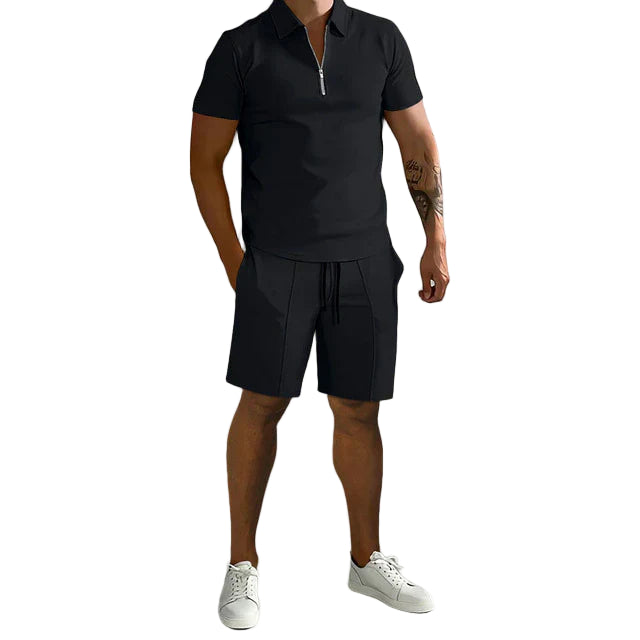 STYLAAR-Heren polo en short set