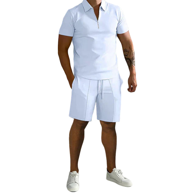 STYLAAR-Heren polo en short set