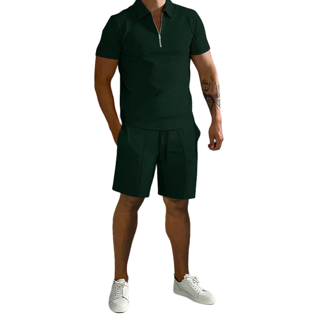 STYLAAR-Heren polo en short set