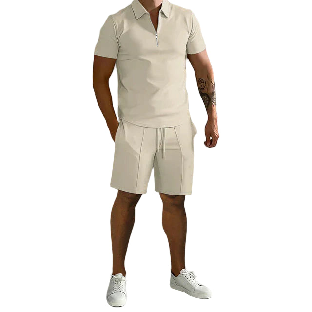 STYLAAR-Heren polo en short set