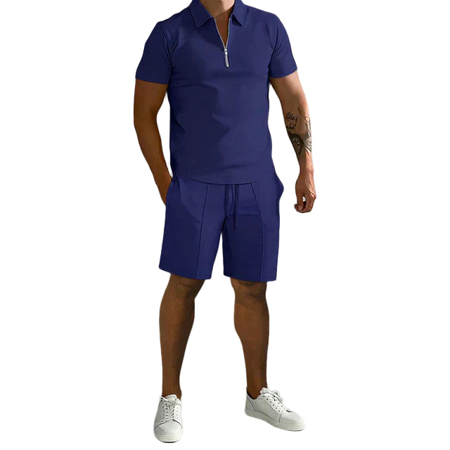 STYLAAR-Heren polo en short set