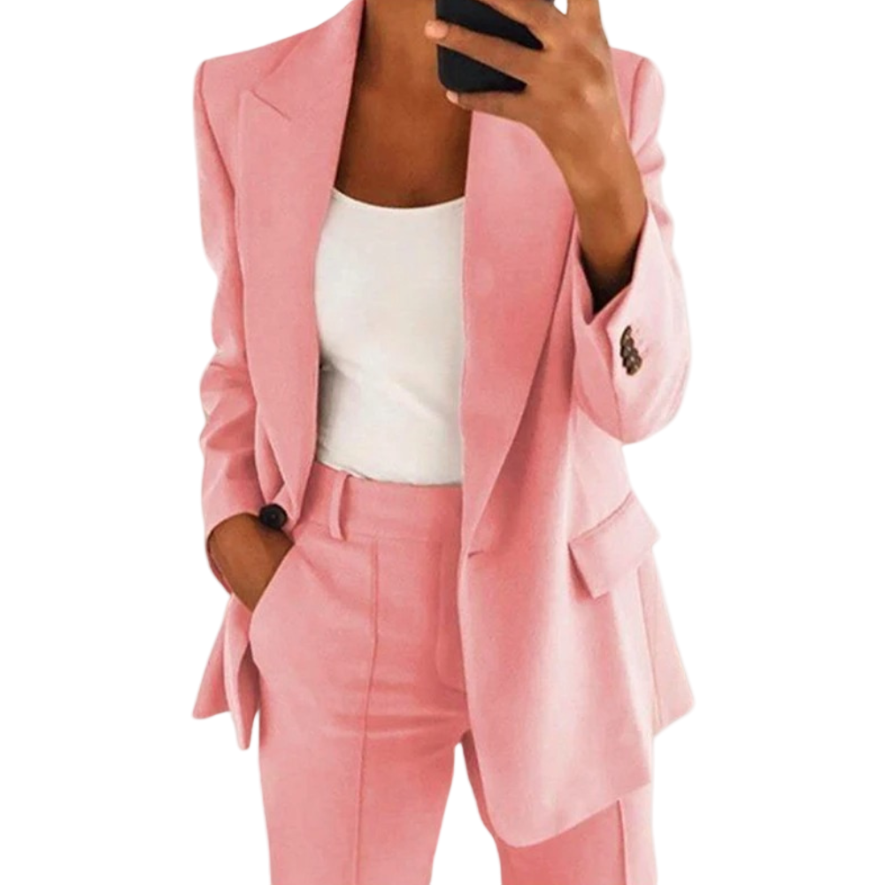 STYLAAR-Vrouwen 2-delige herfstset stijlvolle outfit