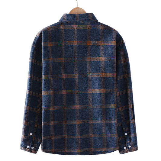 STYLAAR-Geruit herfstshirt voor mannen