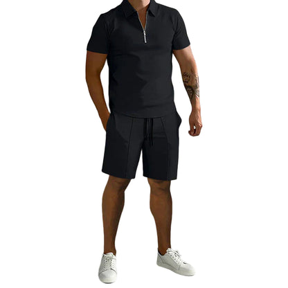 STYLAAR-Heren polo en short set