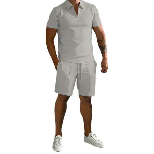 STYLAAR-Heren polo en short set
