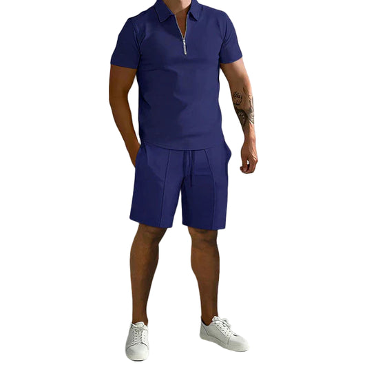 STYLAAR-Heren polo en short set