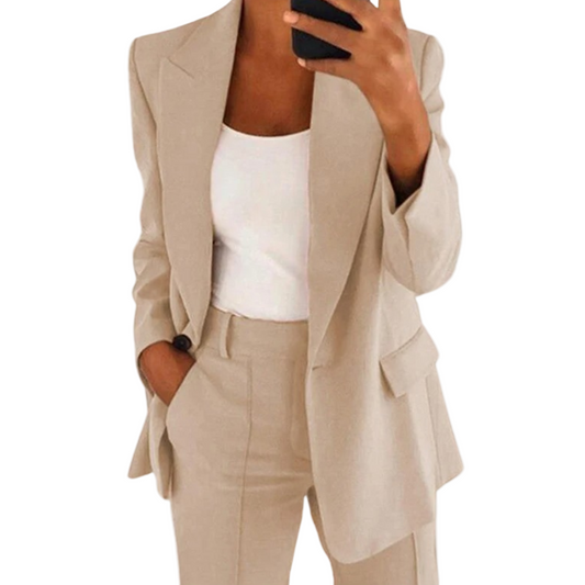 STYLAAR-Vrouwen 2-delige herfstset stijlvolle outfit