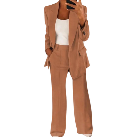 STYLAAR-Vrouwen 2-delige herfstset stijlvolle outfit